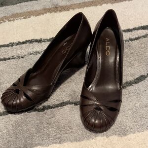 Aldo Dark Brown Women's Heels